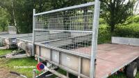 Ifor Williams LM166 twin axle flat bed trailer - 3