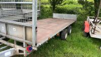 Ifor Williams LM166 twin axle flat bed trailer - 4