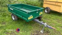 Unused Wessex 1.5T single axle compact tractor tipping trailer