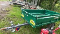 Unused Wessex 1.5T single axle compact tractor tipping trailer - 2