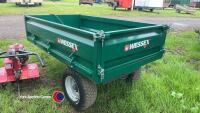 Unused Wessex 1.5T single axle compact tractor tipping trailer - 4