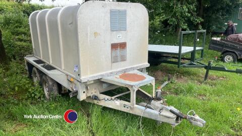 Ifor Williams 8x4 plant trailer with lift off top