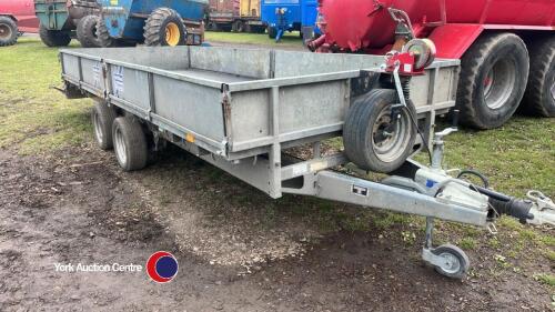 Ifor Williams 16ft trailer c/w sideboards and winch