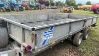 Ifor Williams 16ft trailer c/w sideboards and winch - 2