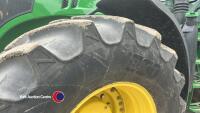 John Deere 7230R tractor, Autopowr gearbox, PUH, electric spools, 7029 hours, YJ62 KFP, key in office - 7