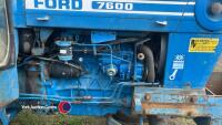Ford 7600 2wd tractor, runs well, key in office - 7