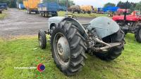 Grey Ferguson tractor. Approx. 1952. Working livery, 3 point linkage / rear hyd. need some attention / adjustment. 4 good tyres, spare stabiliser bars and 'T-bar included. - 3