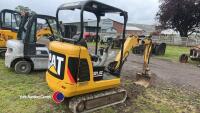 Caterpillar Mini Digger, 2006, 301.6C, 2000 hours, Recent new rubber tracks, Blade, Canopy Cab, Piped, c/w 2ft Digging Bucket, key in office - 3