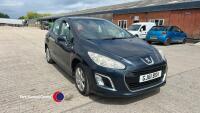 2011 Peugeot 308 Active HDI 5 door hatchback, diesel, manual, 1.6L, 2 former keepers, 99,000miles, dark blue. GS61BSV, hpi clear, MOT 11.9.25, V5 in office - 12