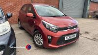 2018 Kia Picanto (Burnt Orange), YC68 FRR, 5 door, 1litre, petrol, 5 speed gearbox, 2 sets of keys, approx 1937 miles, no log book, no MOT, hpi clear