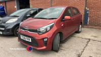 2018 Kia Picanto (Burnt Orange), YC68 FRR, 5 door, 1litre, petrol, 5 speed gearbox, 2 sets of keys, approx 1937 miles, no log book, no MOT, hpi clear - 2