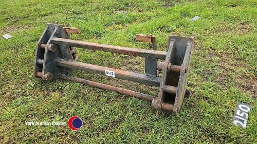Loader adaptor back plate