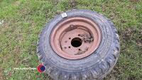Pair of 10.0/7.5 R15.3 wheels and tyres - 2