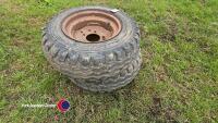 Pair of 10.0/7.5 R15.3 wheels and tyres - 4