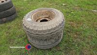 Pair of 10.0/7.5 R15.3 wheels and tyres - 4