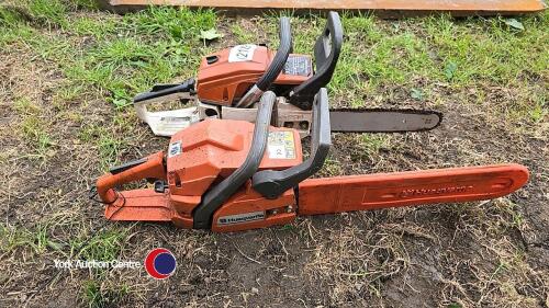 2 x chain saws