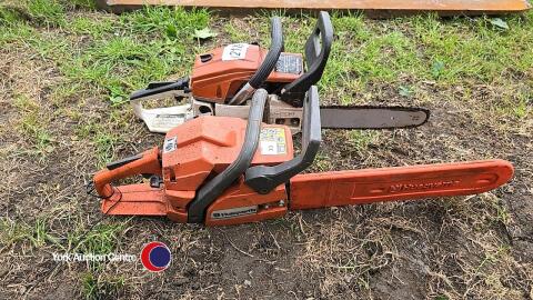 2 x chain saws