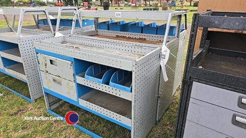 3 x van tool storage racks