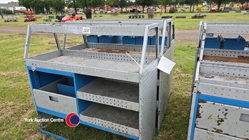 3 x van tool storage racks