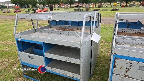 3 x van tool storage racks