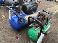 1 x Draper 50L air compressor, 1 x Airmate 24L air compressor - 4