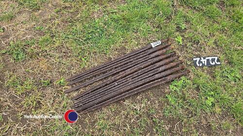 8 x tractor loader muck fork spikes/tines