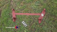 Euro quick hitch weld on loader bracket
