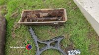 Cast iron trough and seat brackets - 4