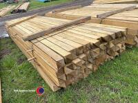 Timber - approx 117.5in x 3in half cuts - 3