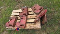10 x International IH front tractor weights - 2