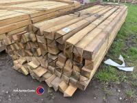Timber - approx 117.5in x 3in half cuts - 3