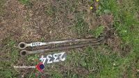 Pair of John Deere pickup hitch rods - 2
