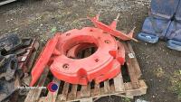 2 agco wheel weights 285kg - 2