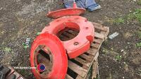 2 agco wheel weights 285kg - 3