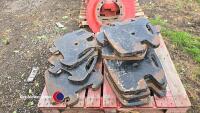 12 agco front tractor weights - 2