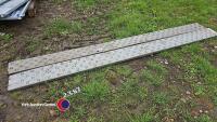 Pair of galvanised steel ramps - 2