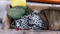 Heavy duty snow chain, 80kg each, in wooden box - 2