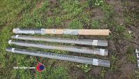 Set of KRAMP Beater Bars To Suit New Holland TX Combine Drums and others., 4 Left and 4 Right (Kramp 80398438N), Length 1555mm, 6 holes, 270mm distance between holes - 2
