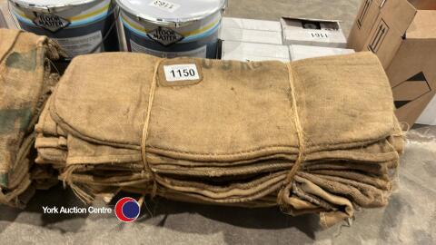 20 x hessian grain sacks, stored dry away form vermin