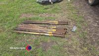 Set of heavy duty tines for buck rake or muck fork
