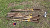Set of heavy duty tines for buck rake or muck fork - 3