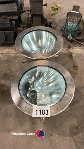 Pair of stainless steel lights
