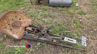 Ferguson steerage hoe seat, bracket and spares