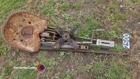Ferguson steerage hoe seat, bracket and spares - 2