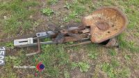 Ferguson steerage hoe seat, bracket and spares - 3