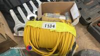 Reel of 110v cable and box of sockets