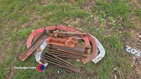 Ferguson T20 wing brackets and trailer side board iron work - 2