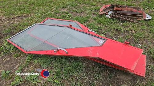 Pair of Massey Ferguson cab doors complete with glass