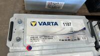 Varta starter battery, 190amp