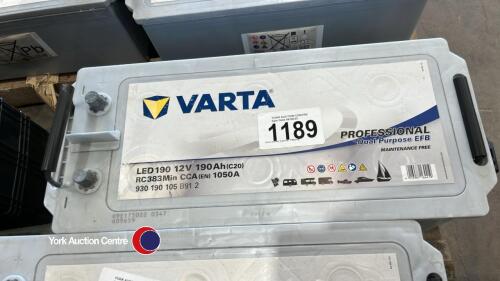 Varta starter battery, 190amp